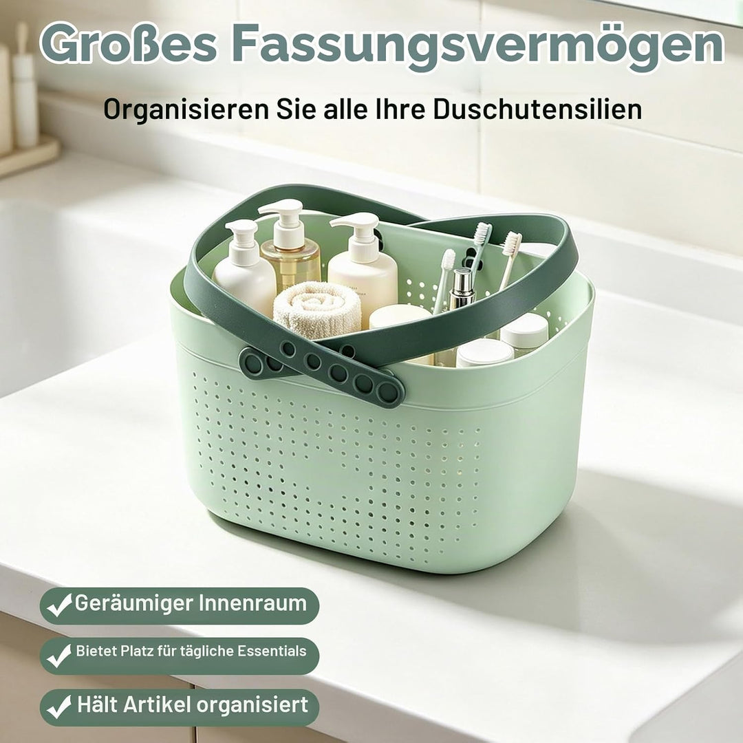HERCHR Putzmittel Organizer Caddy Organizer, Tragbare Dusche Caddy Korb, Tragbarer Duschkorb, Kunsts
