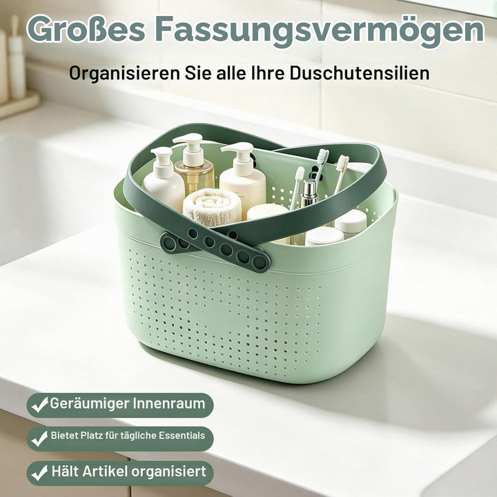 HERCHR Putzmittel Organizer Caddy Organizer, Tragbare Dusche Caddy Korb, Tragbarer Duschkorb, Kunsts