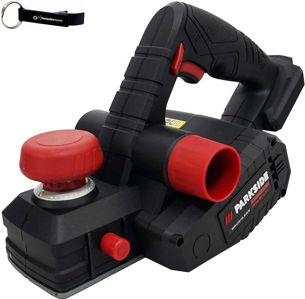 HEADNMORE® Bundle - PARKSIDE PERFORMANCE® 20V Akku Hobel PPHA 20 (ohne Akku) +Schlüsselanhänger