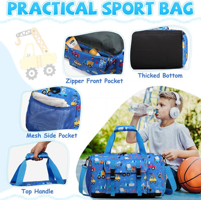 Kinder Reisetasche, Kasgo Duffle Bag für Kinder Jungen Mädchen Wasserabweisend Duffel Sport Carry On