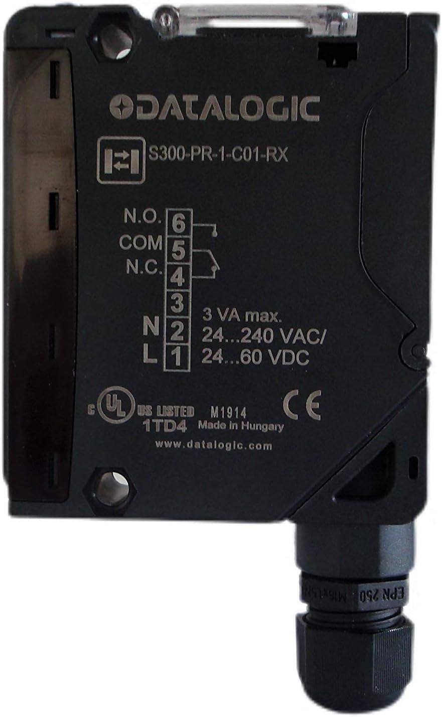 Datalogic s300-pr-1-c01-rx schwarz Photoelektrischer Sensor – Sensoren fotoeléctricos (0,025 kHz, Ku