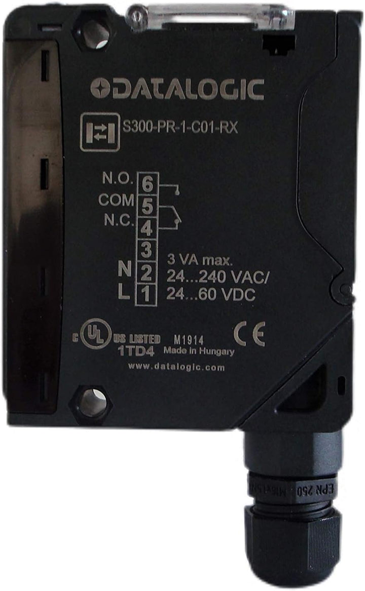 Datalogic s300-pr-1-c01-rx schwarz Photoelektrischer Sensor – Sensoren fotoeléctricos (0,025 kHz, Ku