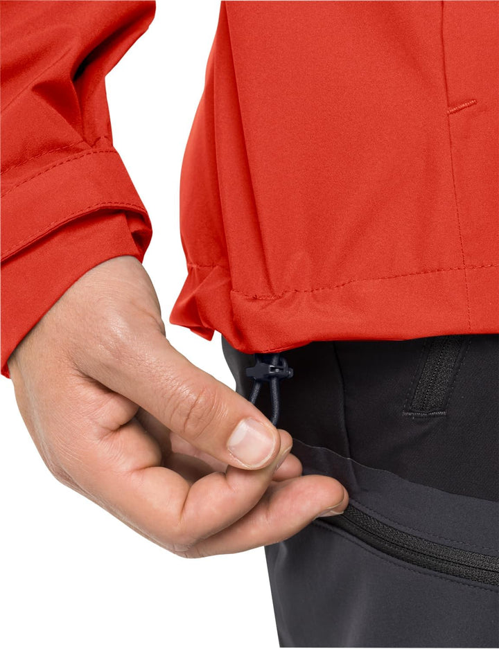 Jack Wolfskin Herren Wetterschutzjacke M strong red, M strong red
