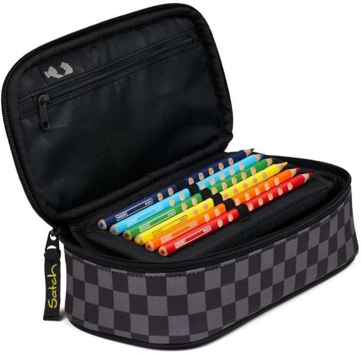 Satch Match Schulrucksack Set 2tlg. inkl. Schlamperbox Blackjack, Blackjack