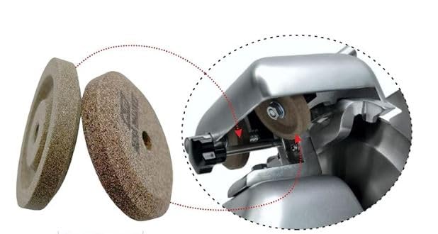 Paar (2 Stück) Schleifscheiben Durchmesser 40 mm - Dicke 8 mm - Bohrung 6 mm Ersatzteil für Schleifm