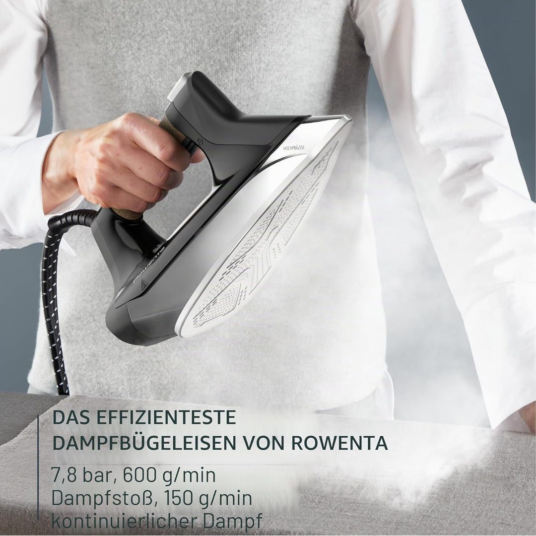Rowenta Eco Steam Pro, Dampfstoss bis zu 600 g/min, Dampfabgabe bis zu 150 g/min, Energieeinsparung,