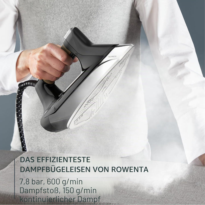 Rowenta Eco Steam Pro, Dampfstoss bis zu 600 g/min, Dampfabgabe bis zu 150 g/min, Energieeinsparung,