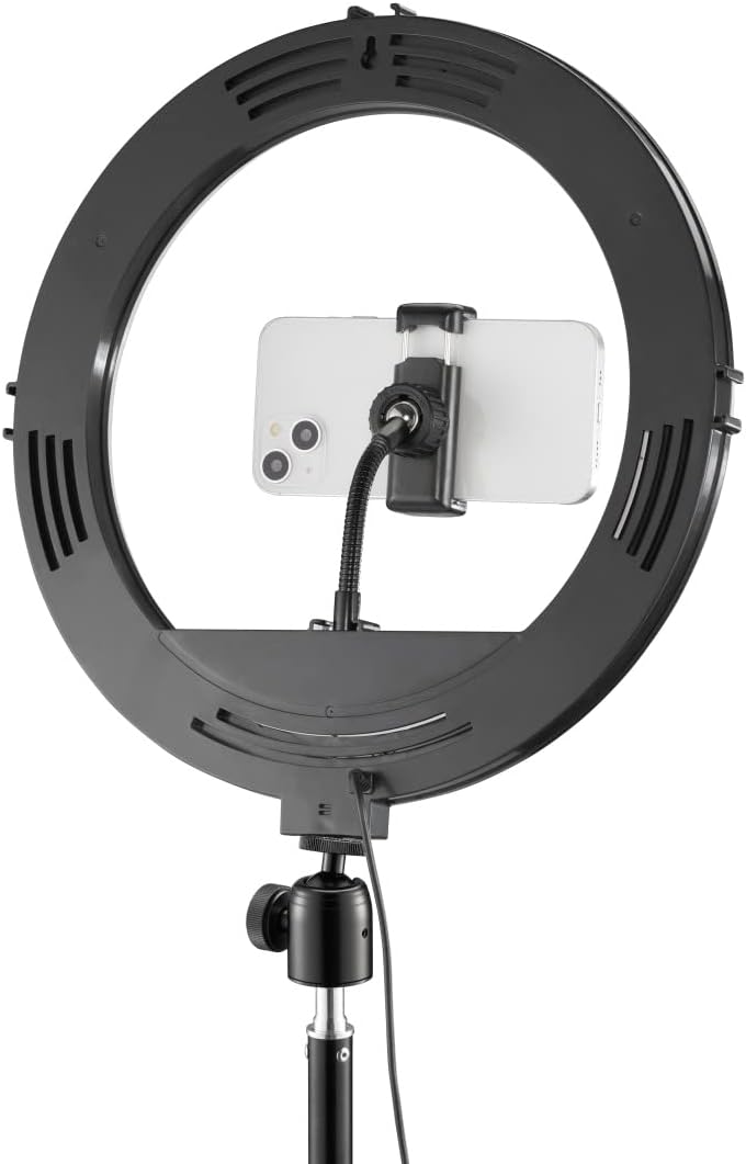 uRage LED-Ringleuchte Streamlight 900" (12“ Ring Light mit Stativ, 160 LEDs, 3 Farbtemperaturen, 10
