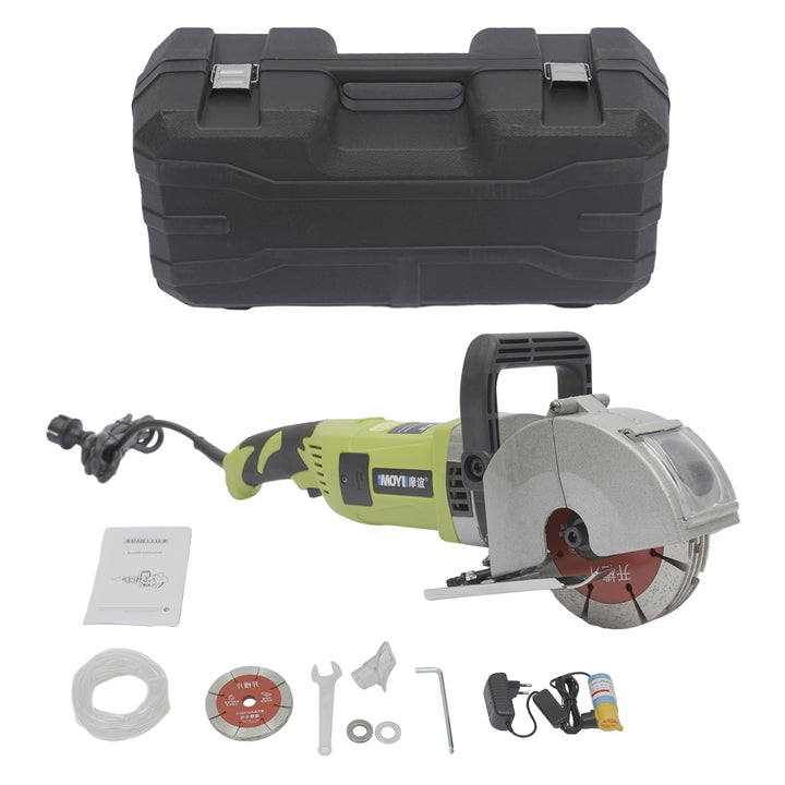 Schlitzfräse Mauernutfräse, 4000W 220V Schlitzmaschine mit 5 Sägeblätter, 6500RPM 360° Nutungswinkel