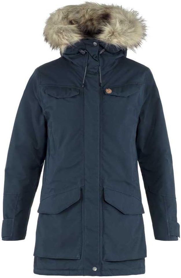FJALLRAVEN Damen Nuuk Parka W XS Dunkelblau, XS Dunkelblau