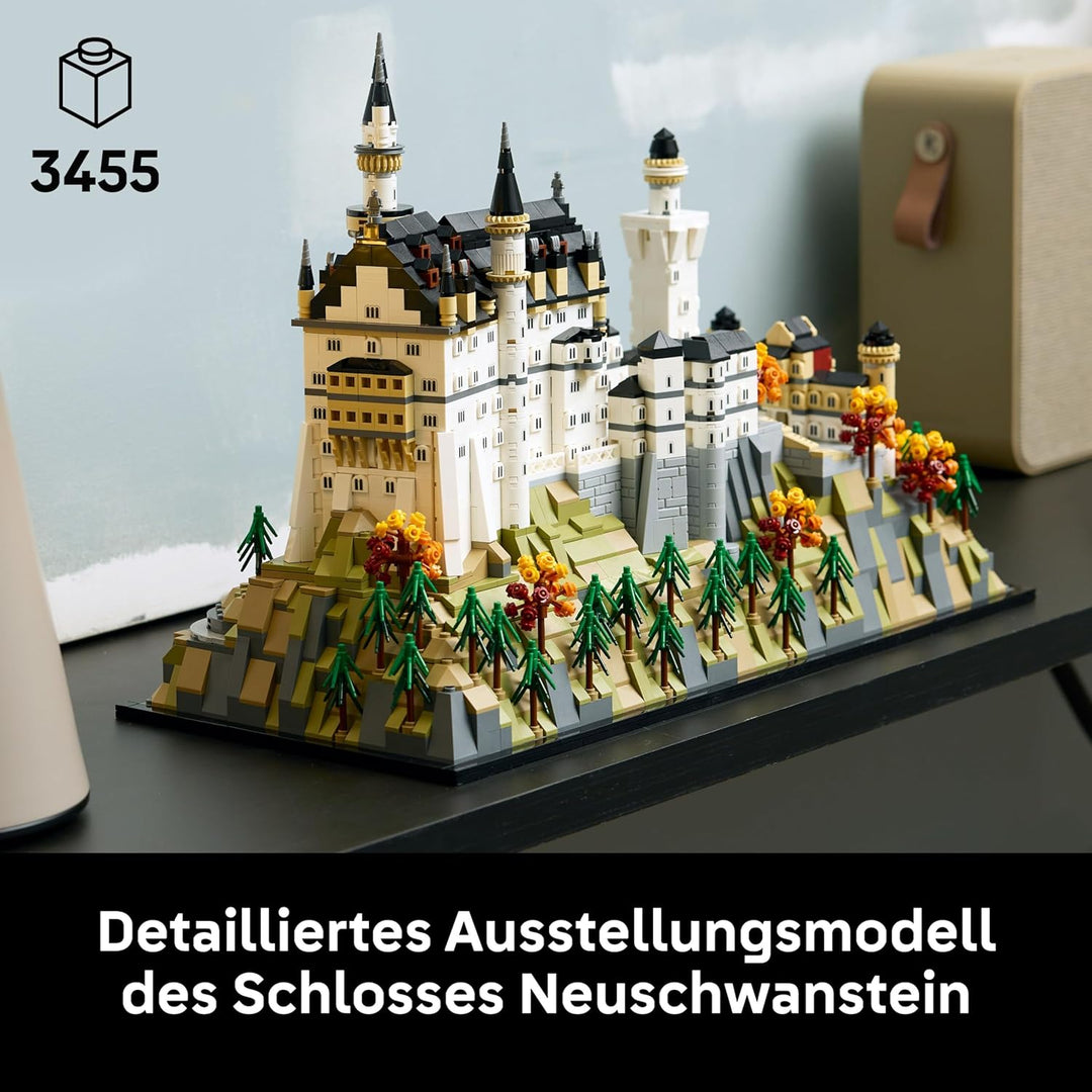 LEGO Architecture Schloss Neuschwanstein - Kreatives Bastelset und Konstruktionsspielzeug - Spielzeu