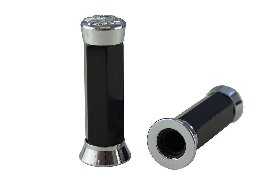 CP. Aluminium Griffe „Adler Fashion“ L. 135 mm - Schwarz Sable, Sable