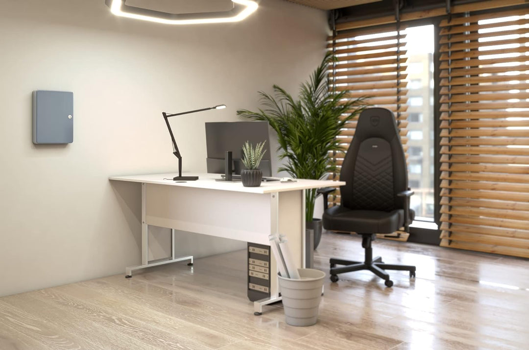 Pavo 8027057 Schlüssel-Kasten/Schrank, 80 Haken mit seitlichem Schlüsseleinwurf, dunkelgrau 80 Haken