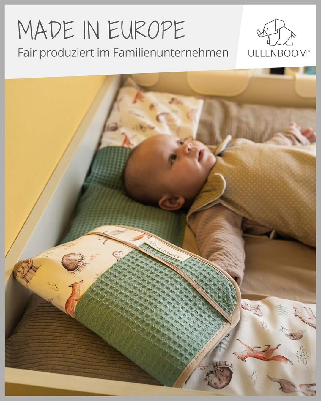 ULLENBOOM Windeltasche für unterwegs Waldfreunde (Made in EU) - Wickeltasche für bis zu 3 Windeln, F