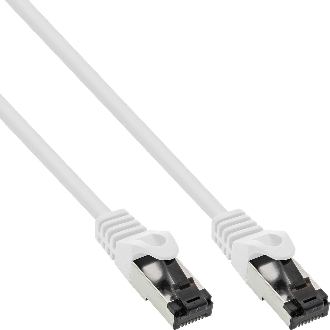 InLine® Patchkabel, S/FTP (PiMf), Cat.8.1, 2000MHz, halogenfrei, Kupfer, weiss, 7,5m
