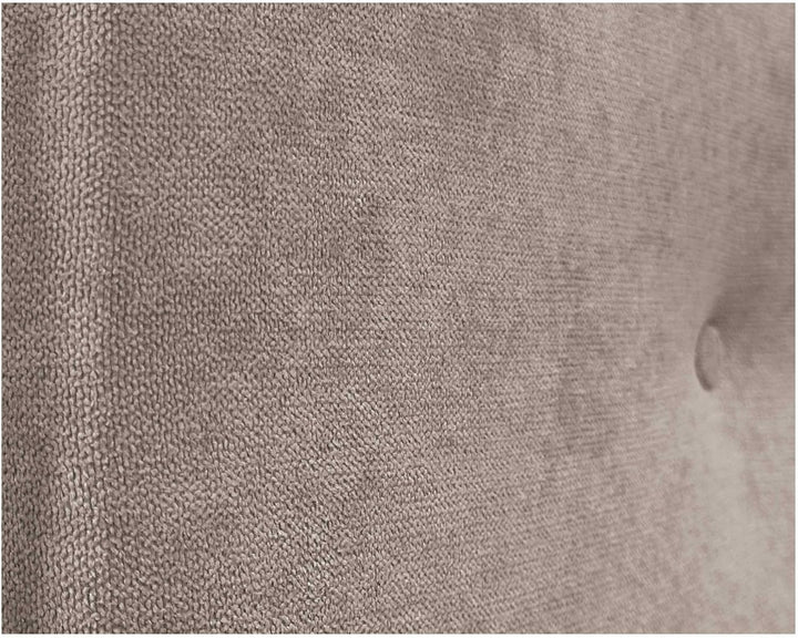 DHOME Kunstleder oder Acualine Stoff Kopfteil einfarbig mit Knöpfen gepolstert HIGH Range Luxus Bett