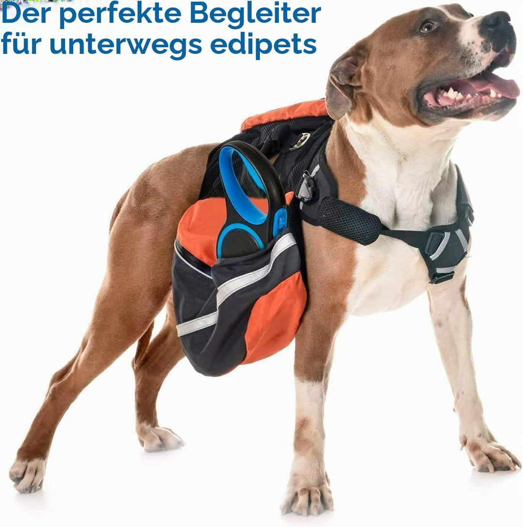 Edipets, Hundeleine, Ausziehbar, Einziehbar, 3, 5 und 8 Meter, Flexibles Band für Rechts- und Spazie