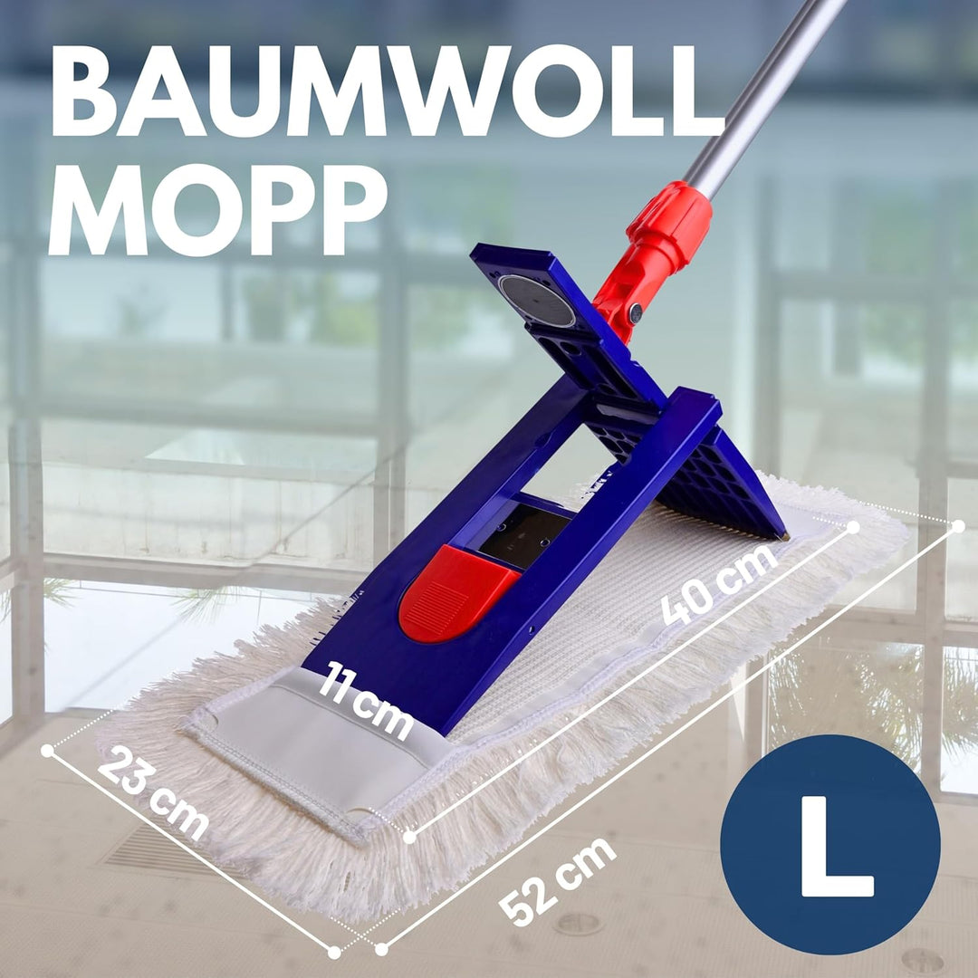 Sonty 5 Stück Mopp, Baumwollmop, Wischmop Premium Tufting 40cm (5), 5