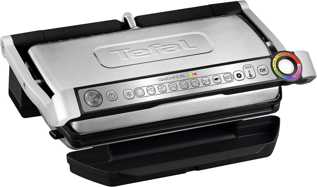 Tefal OptiGrill XL GC722D Kontaktgrill | XL-Grillfläche | Zusätzlichen Temperaturstufen | Automatisc