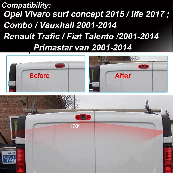 Winkel einstellen Bremsleuchte Kamera Bremslicht Rückfahrkamera Ersatz für Opel Vivaro surf Concept/