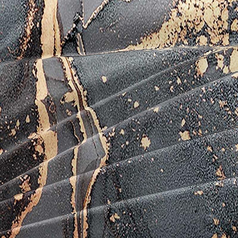 Luowei Bettwäsche 135x200cm Grau Gold Marmor BettwäSche Set 3D Drucken Mikrofaser Bettbezug und 1 Ki