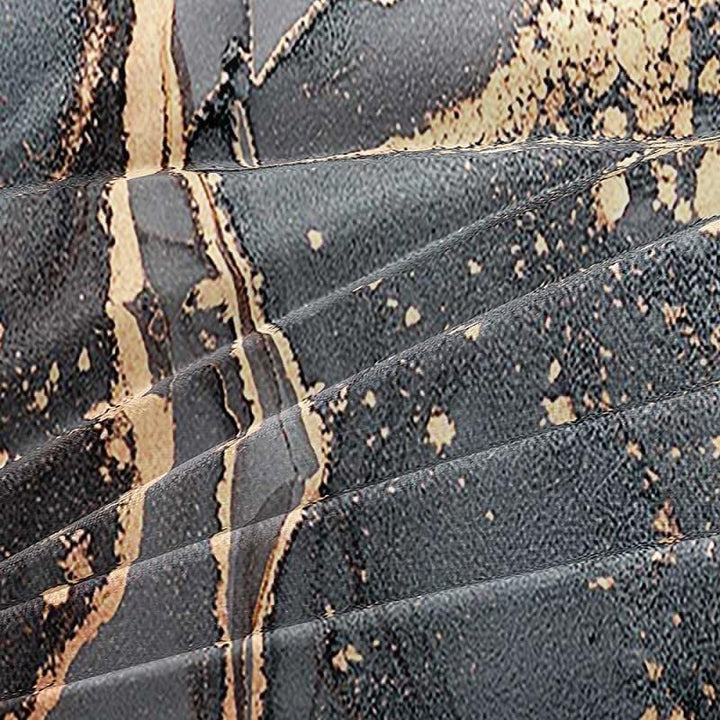 Luowei Bettwäsche 135x200cm Grau Gold Marmor BettwäSche Set 3D Drucken Mikrofaser Bettbezug und 1 Ki