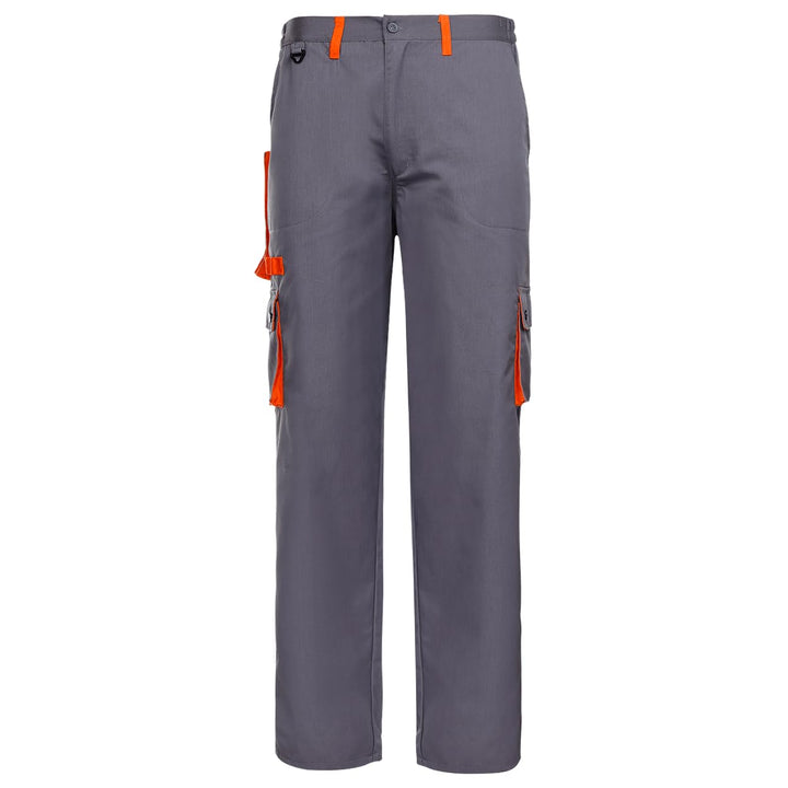 Stenso Desman Herren Arbeitshosen Bundhose - Cargohose - Grau/Orange 56, 56