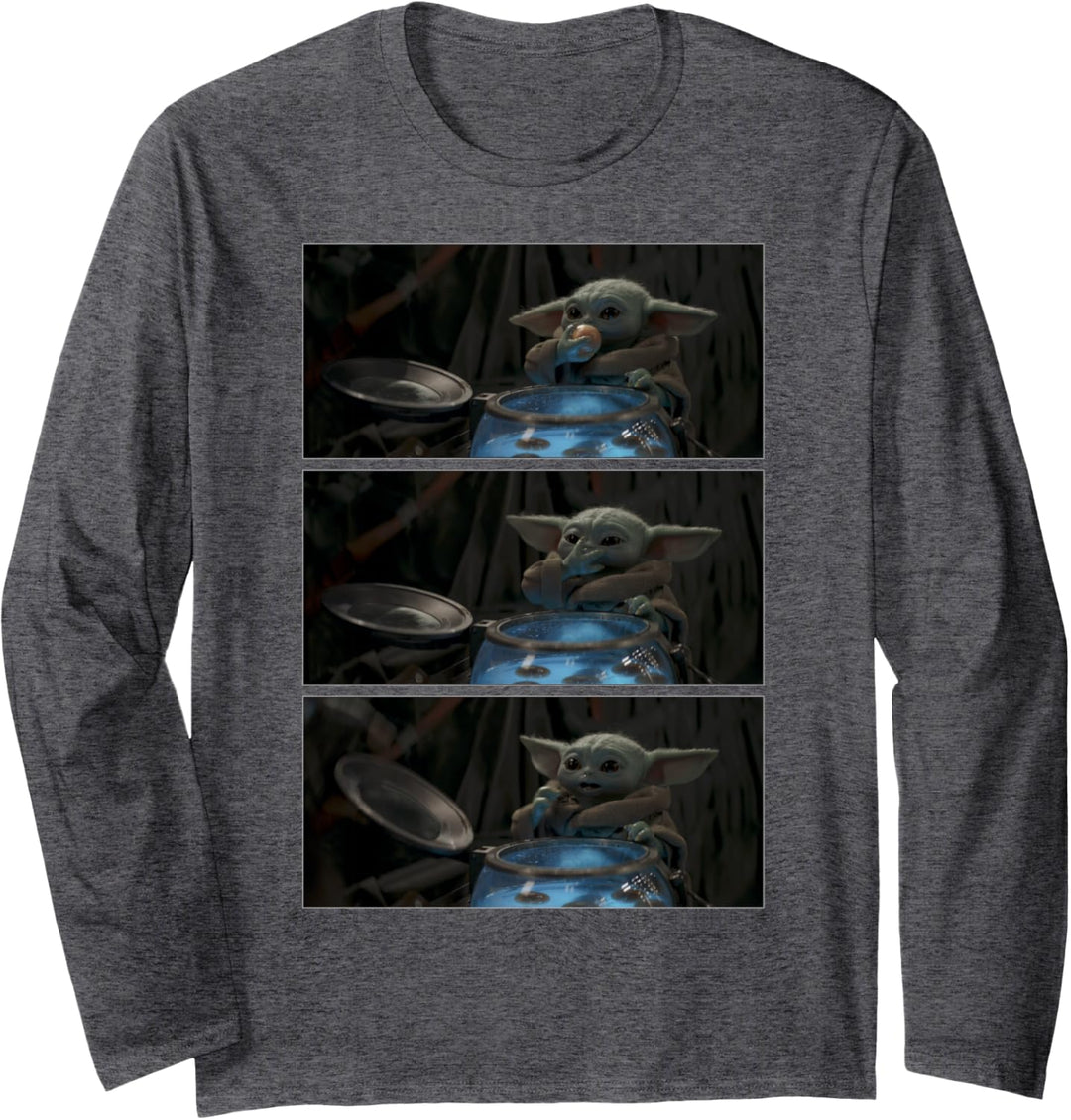 Star Wars: The Mandalorian The Child Eating Panels R4 Langarmshirt
