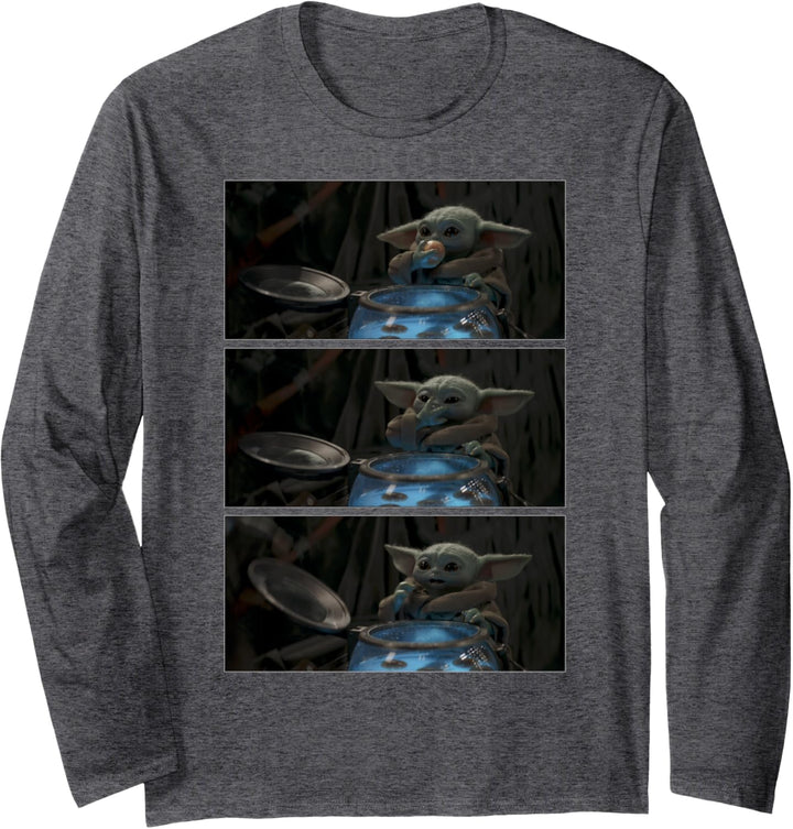 Star Wars: The Mandalorian The Child Eating Panels R4 Langarmshirt
