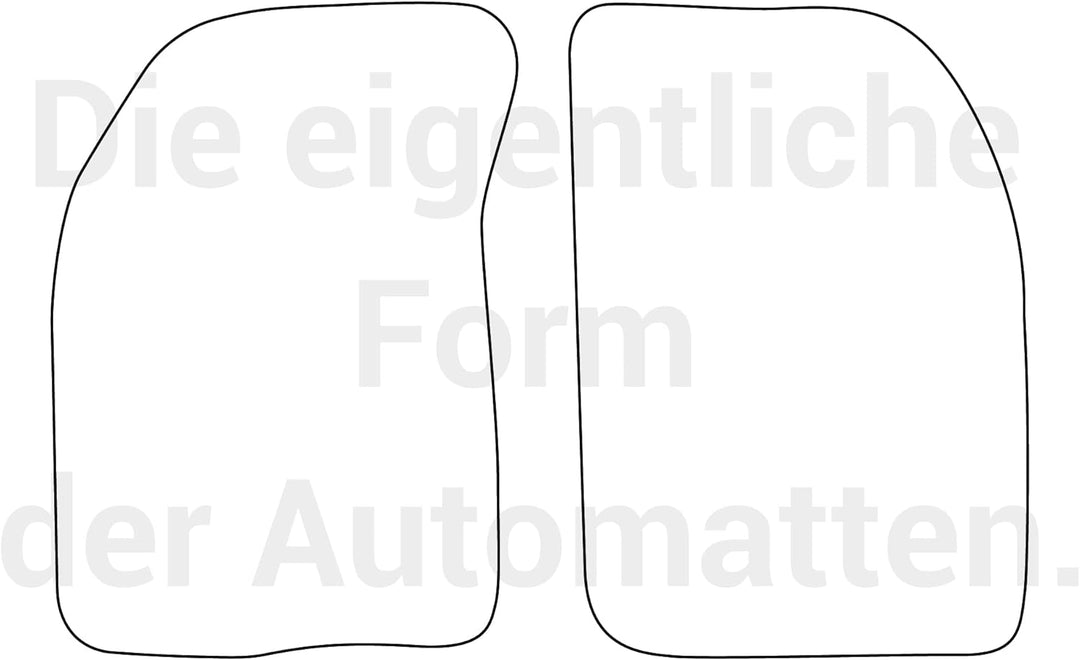 moto-MOLTICO Fussmatten Auto Velours Autoteppiche Schwarz Automatten Set 2-teilig passend für Renaul