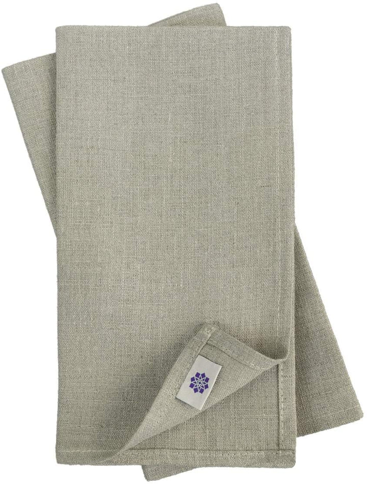 Linen & Cotton 4 x Servietten Anabella,100% Leinen - 47 x 47cm, Natur/Beige Servietten - 47 x 47cm N