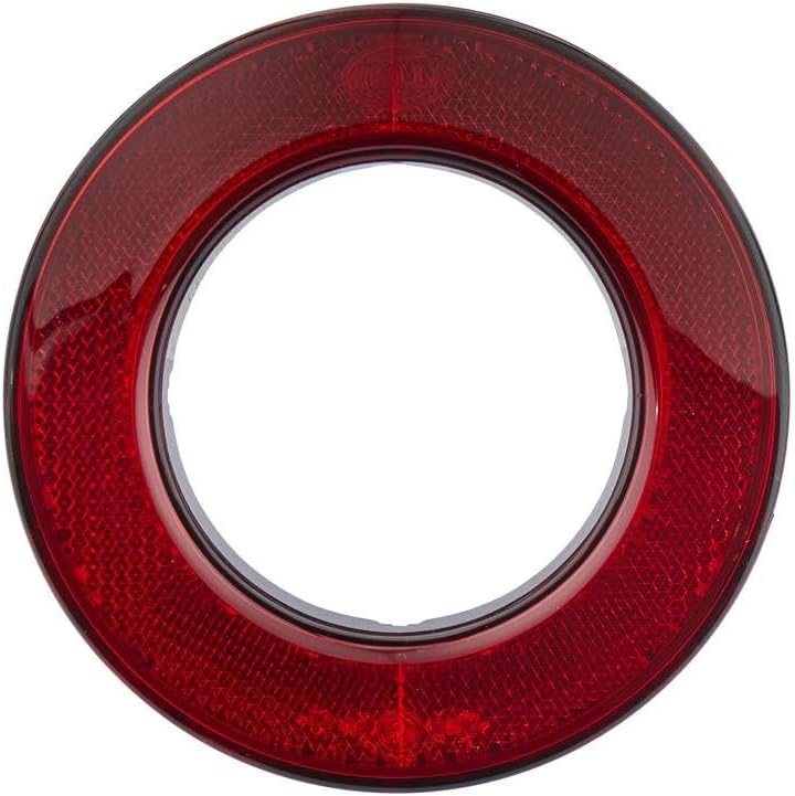 HELLA - Rückstrahler - Lichtscheibenfarbe: rot - Ringform - geschraubt - für waagerechte Befestigung