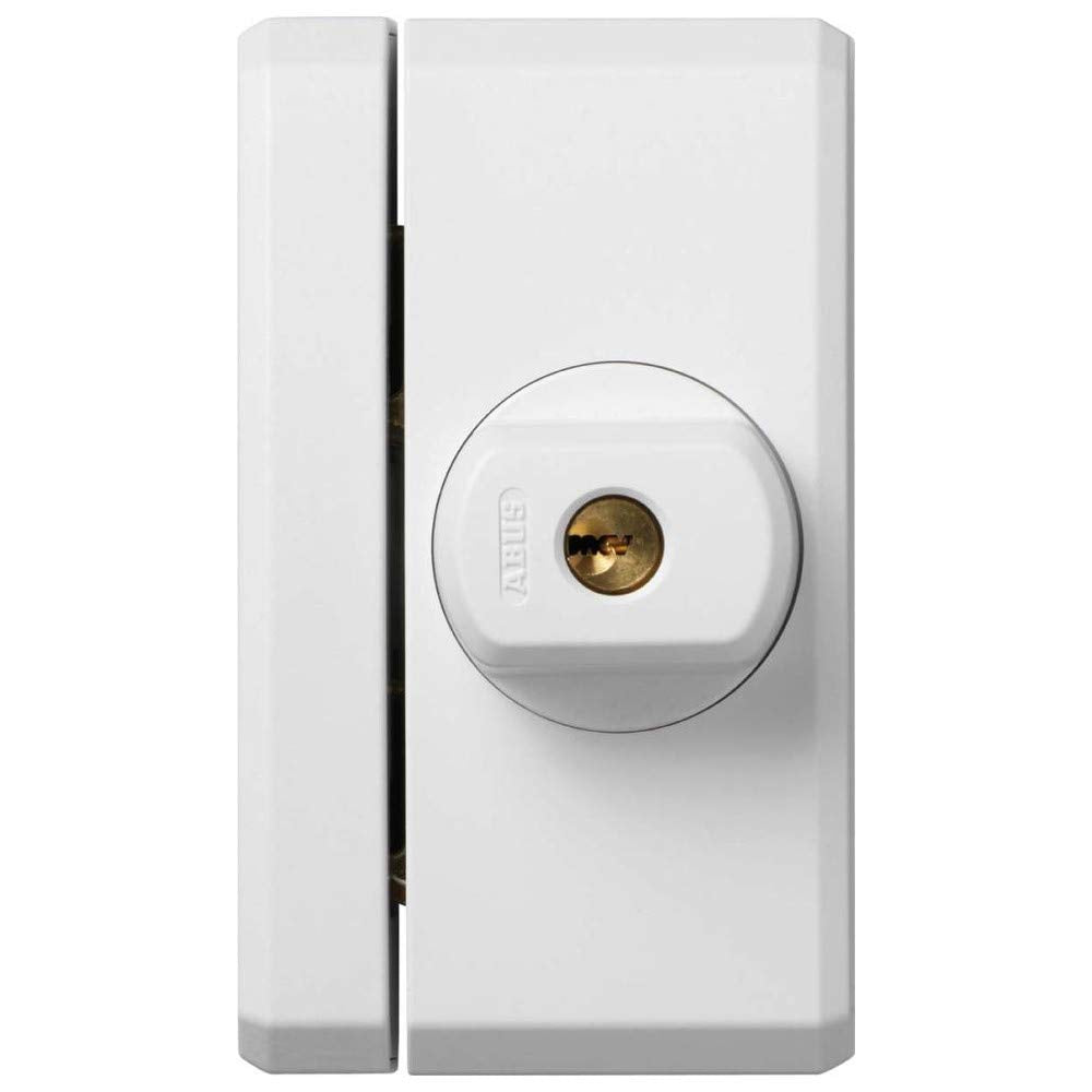 ABUS Fenster-Zusatzsicherung FTS96 AL0125 - Fensterschloss 2 verkrallenden Stahlriegeln, gleichschli