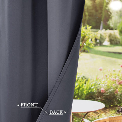 PiccoCasa 2er Set Gardine für Küche Polyester Scheibengardine Kurzgardine Blickdicht Kleine Gardine