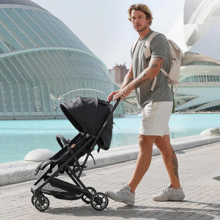 Deryan Easy2 Reisebuggy, Reise Buggy für Kinder ab Geburt bis 22 kg (0-4 jahr), mit 3 Liegepositione