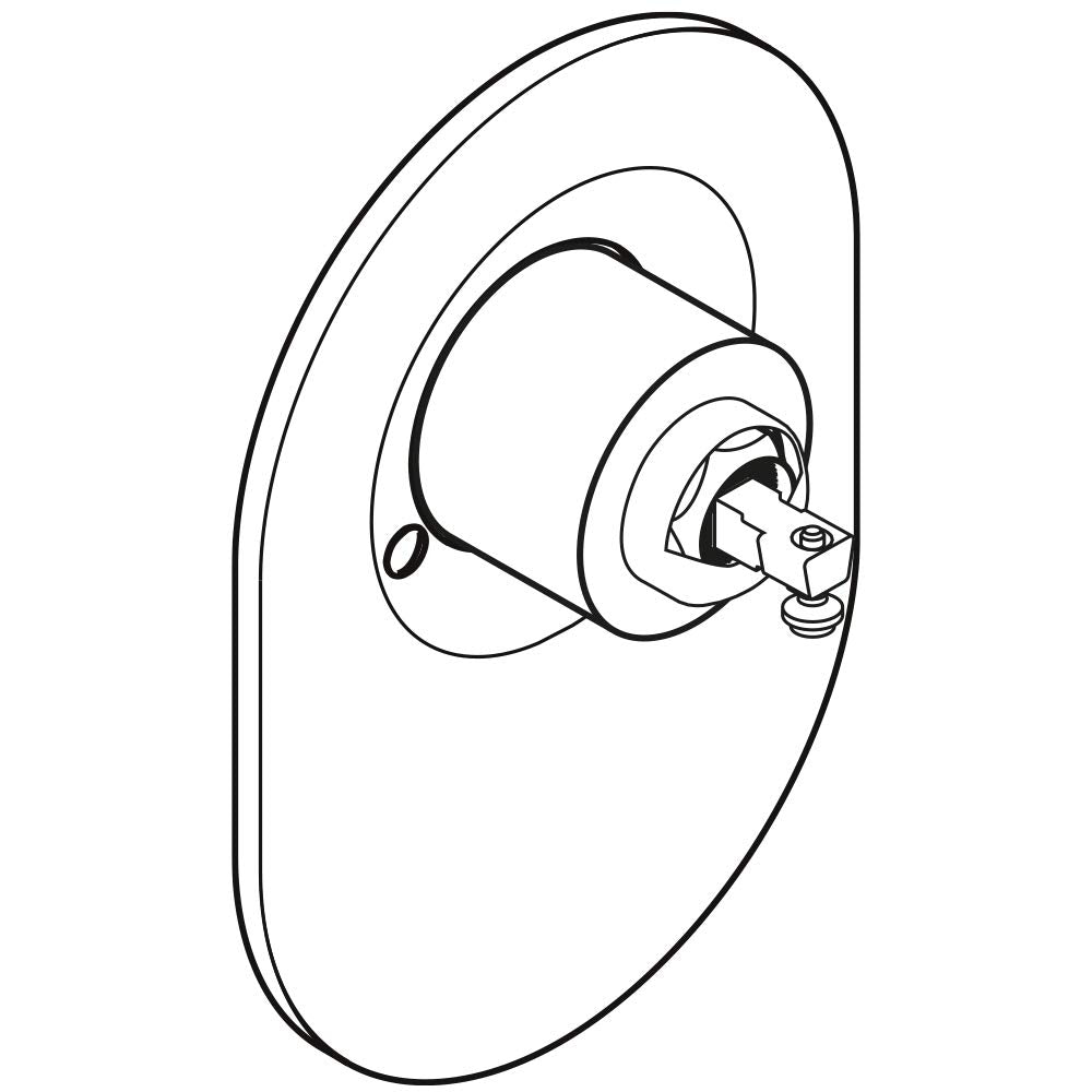 hansgrohe Ersatzteil, Umrüstset Kugelkartusche auf M3, Duscharmatur Unterputz, Chrom