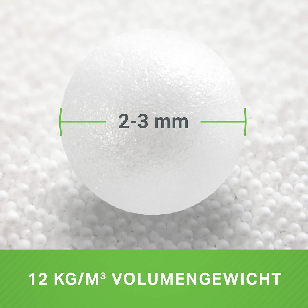 Green Bean© 200 Liter Hochwertige EPS Perlen aus Deutscher Produktion für Sitzsack-Füllung | Styropo
