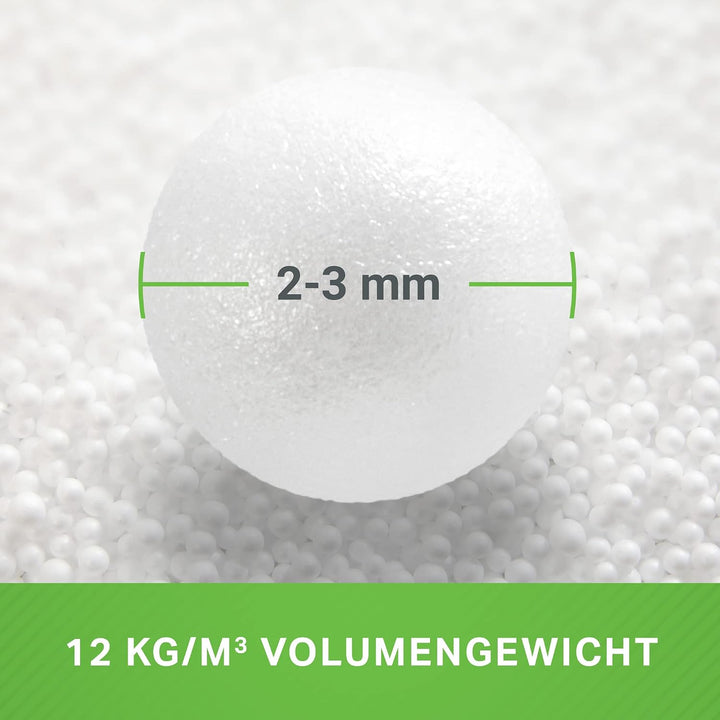 Green Bean© 200 Liter Hochwertige EPS Perlen aus Deutscher Produktion für Sitzsack-Füllung | Styropo