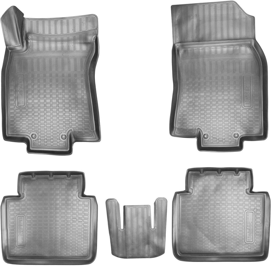 RECAMBO Gummimatten &amp; Kofferraumwanne Set passend für Nissan X-Trail, T32, hoher Ladeboden | ab 2014