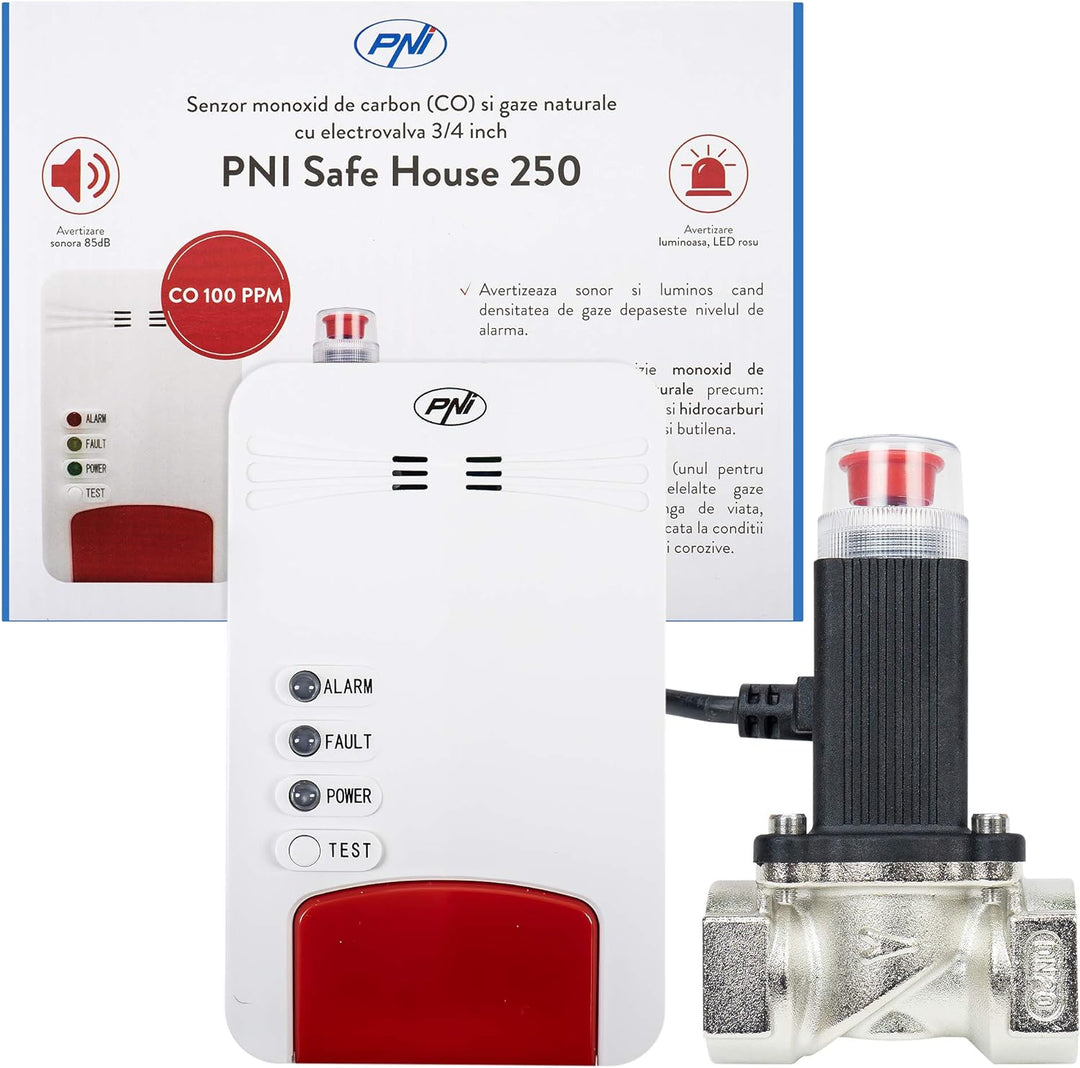 PNI Safe House Dual 250 Kit mit 2 Sensoren und 3/4 Zoll Magnetventil