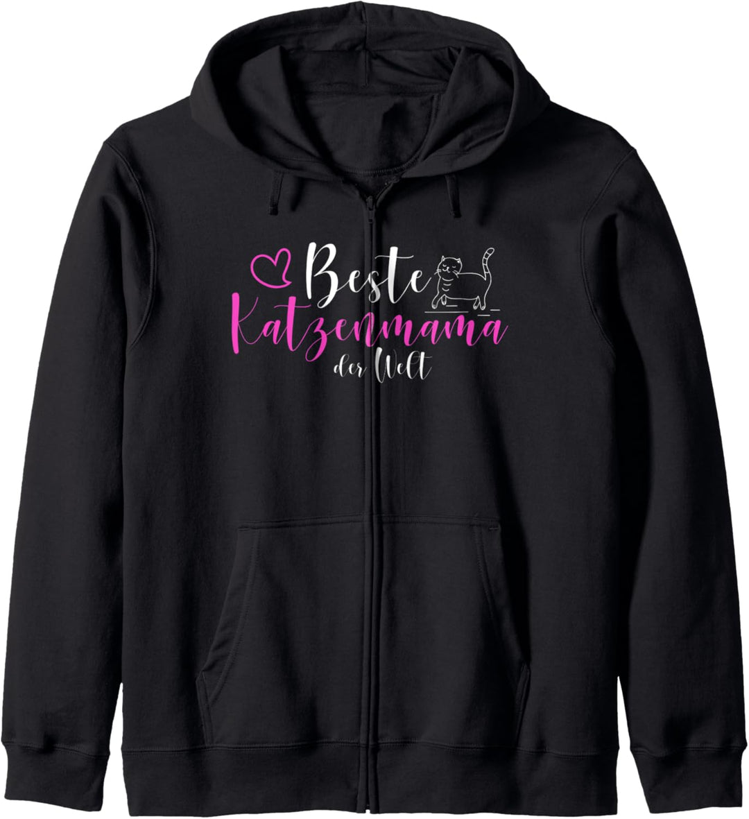 Beste Katzenmama der Welt, Katze, Kater, Samtpfötchen Kapuzenjacke