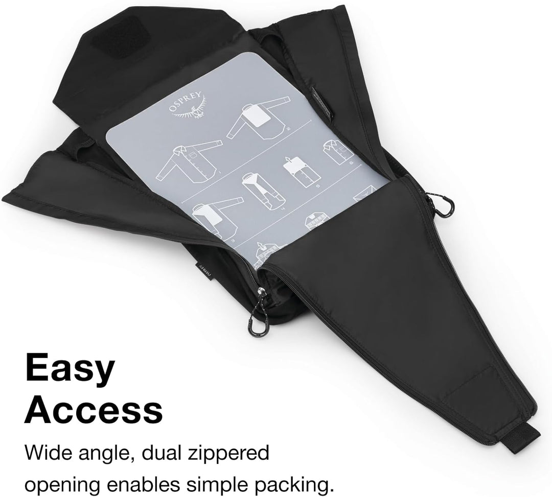 Osprey Europe Kleidermappe Rucksack-Zubehör Schwarz, Schwarz