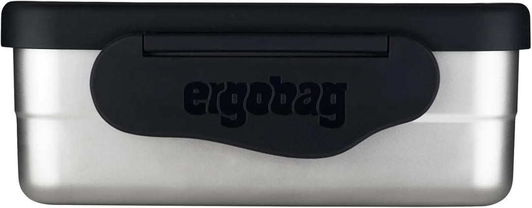 ergobag Edelstahl Brotdose Schwarz Schwarz One Size, Schwarz One Size