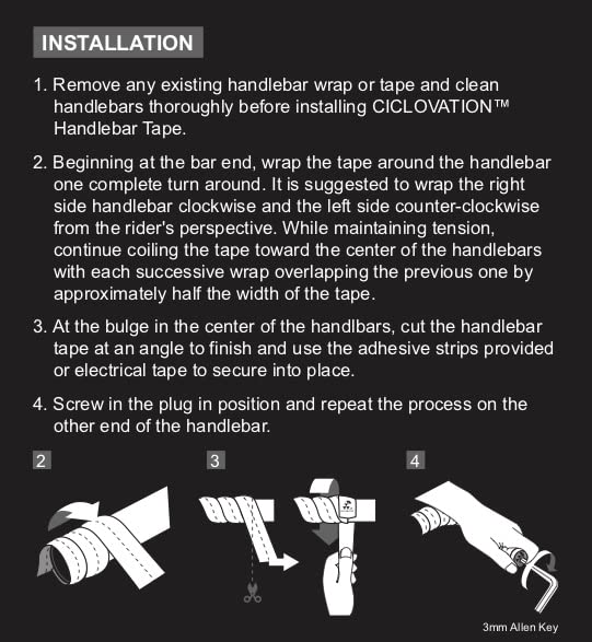 CICLOVATION BAR Tape, Grind Touch, speziell für Kies und hochdichte Gummibasis entwickelt, um allen