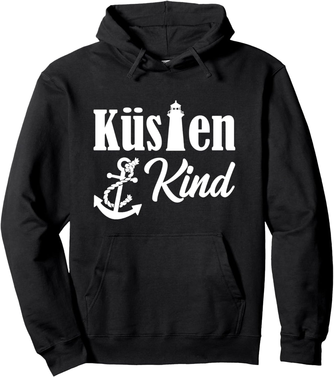 Küstenkind - Kind der Küste - Leuchtturm & Anker Geschenk Pullover Hoodie