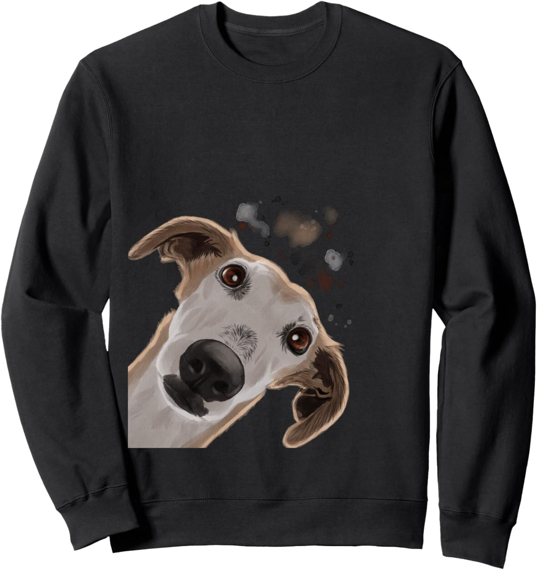 Lustiger neugieriger Sighthound Hund Galgo Espanol Sweatshirt
