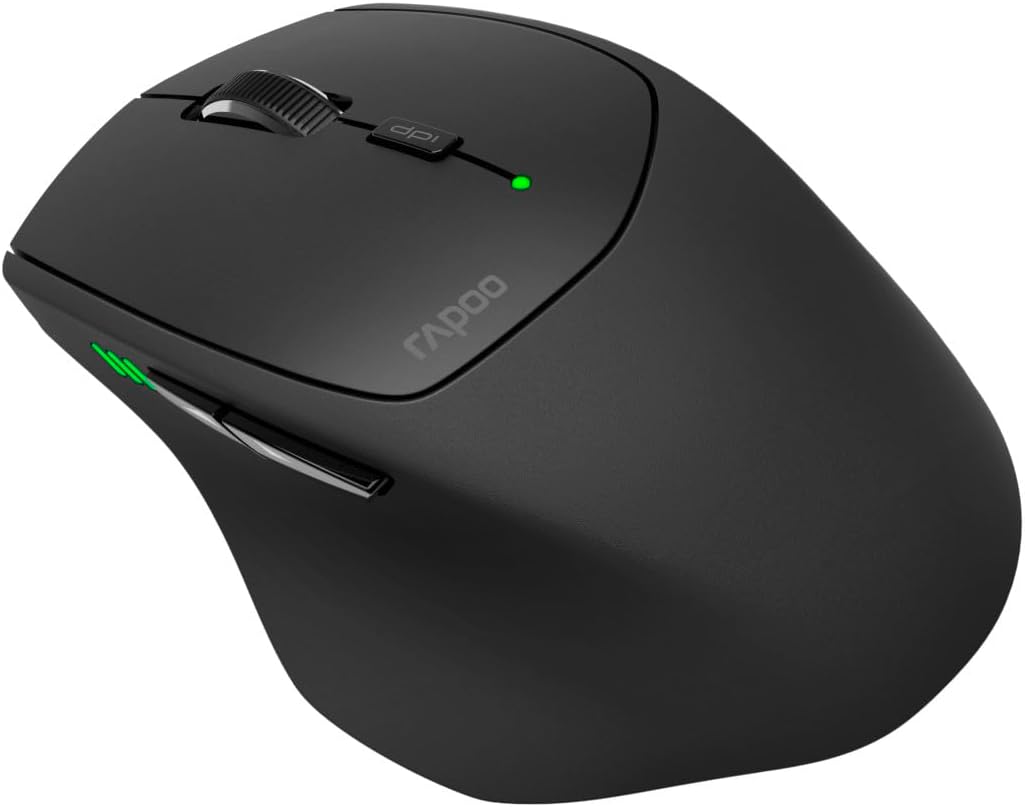 Rapoo 9500M kabelloses Tastatur-Maus Set Wireless Deskset 1600 DPI Sensor 12 Monate Batterielaufzeit