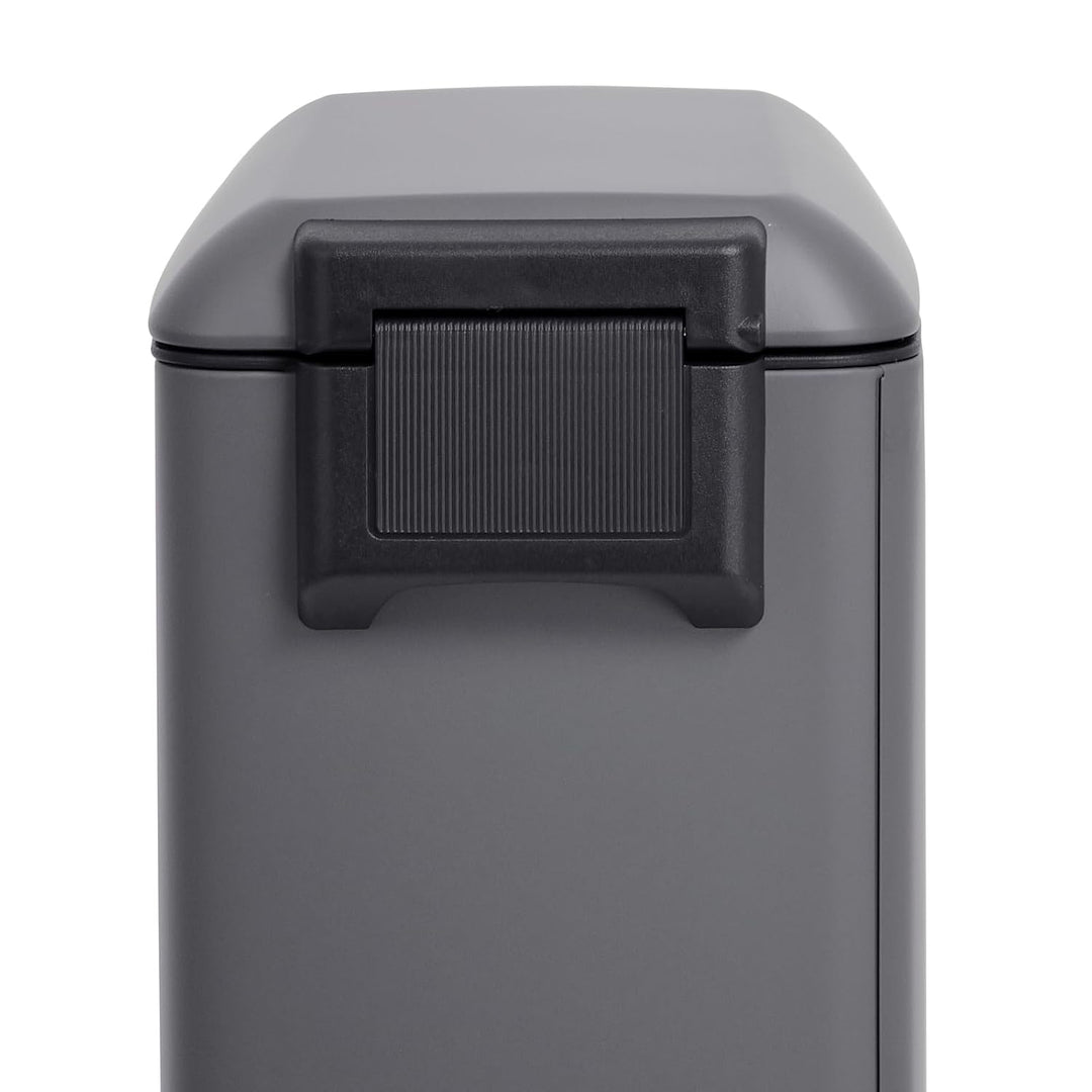 SVITA TS12 Edelstahl Mülleimer Treteimer Abfalleimer 12l inkl. Inneneimer Kunststoff Pedal Softclose