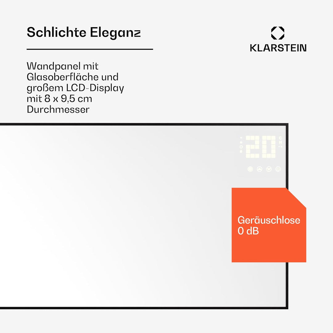 Klarstein Infrarotheizung mit Thermostat, 770W Elektroheizung, Smart Home Bild-Infrarotheizung zur W
