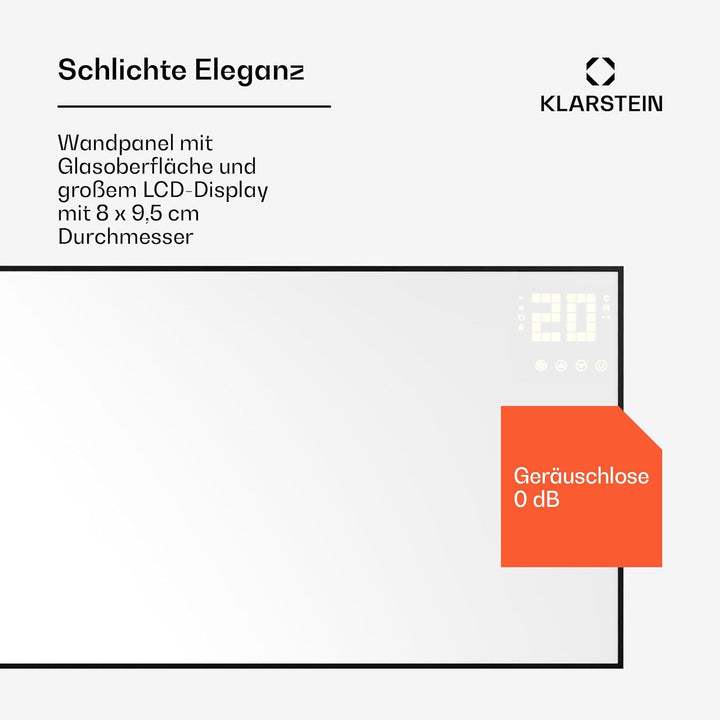 Klarstein Infrarotheizung mit Thermostat, 770W Elektroheizung, Smart Home Bild-Infrarotheizung zur W